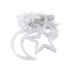 Гірлянда світлодіодна штора GarlandoPro зірка і місяць 108LED 3х0,9 м гірлянда зірка 17333057ML