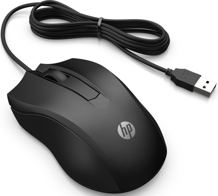 HP Mouse 100, USB-A, black