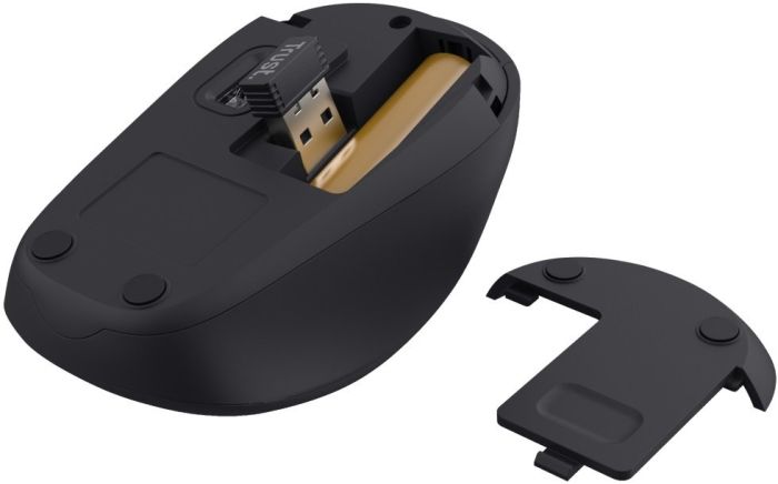 Mouse Trust Yvi+ Silent ECO, WL, Синій