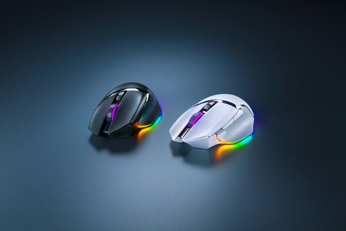 Razer Mouse Basilisk V3 Pro, RGB, USB-A/WL/BT, white