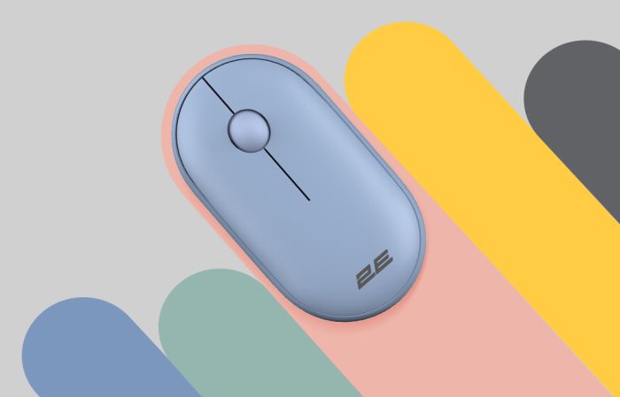 Mouse 2E MF300 Silent, WL/BT, blue