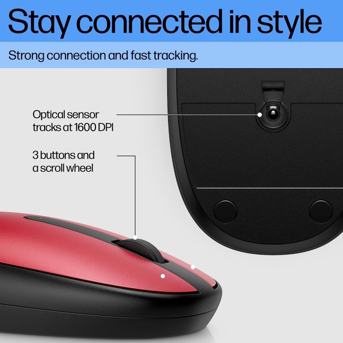 HP Mouse 240, BT, red