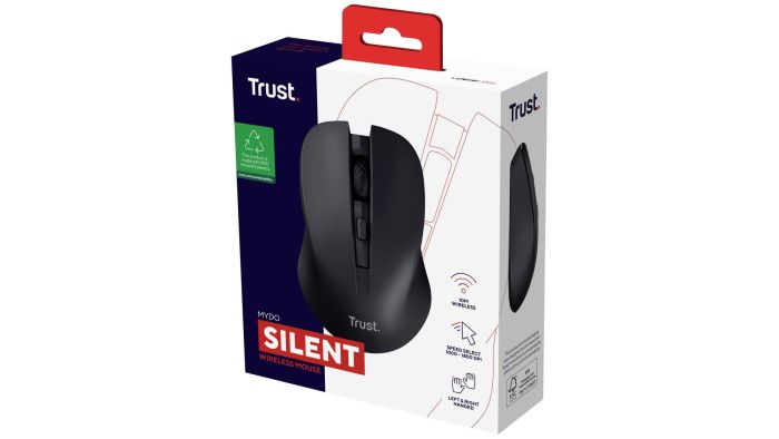 Mouse Trust MYDO SILENT, WL, Чорний