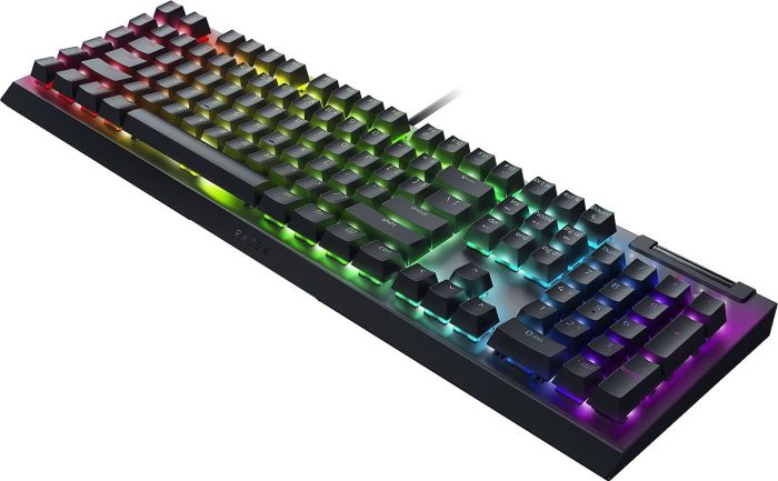 Клавіатура механічна Razer BlackWidow V4 X, 110key, Yellow Switch, USB-A, EN/RU, RGB, чорний