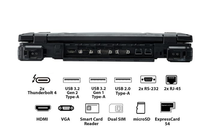 Ноутбук Durabook Z14 Basic 14" FHD Touch AG Intel i5-1135G7, 16GB, F1TB, UMA, Win11P