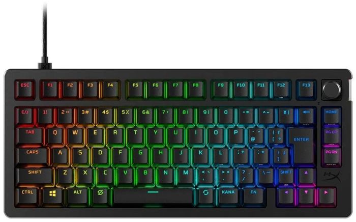 Клавиатура механическая HyperX Alloy Rise 75key, Red, USB-A, EN/UA, RGB, черный