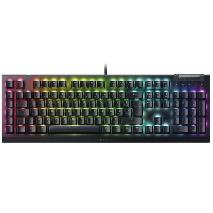 Клавиатура механическая Razer BlackWidow V4 X 110key, Green Switch, USB-A, EN/RU, RGB, чёрный