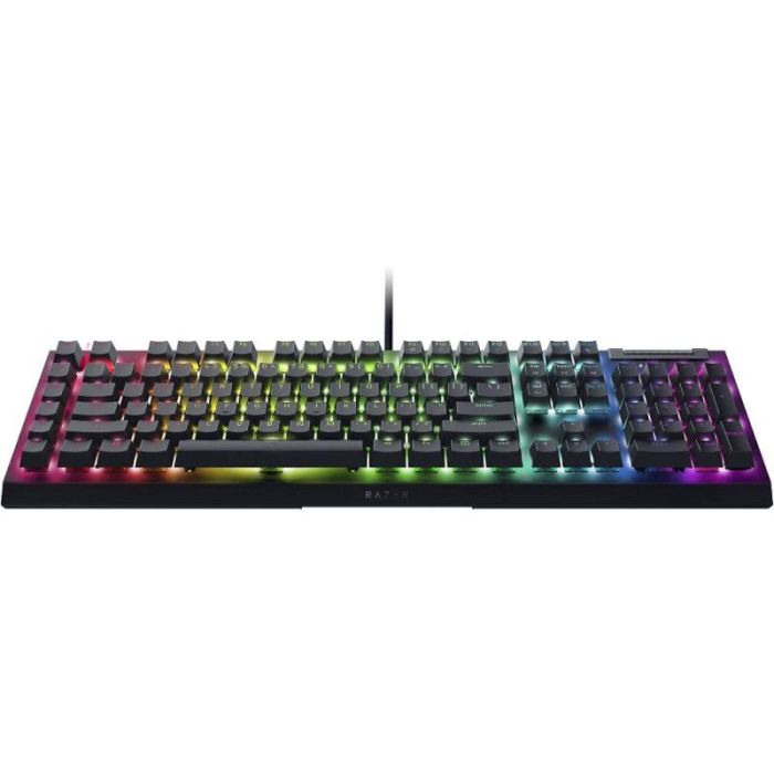 Клавиатура механическая Razer BlackWidow V4 X 110key, Green Switch, USB-A, EN/RU, RGB, чёрный