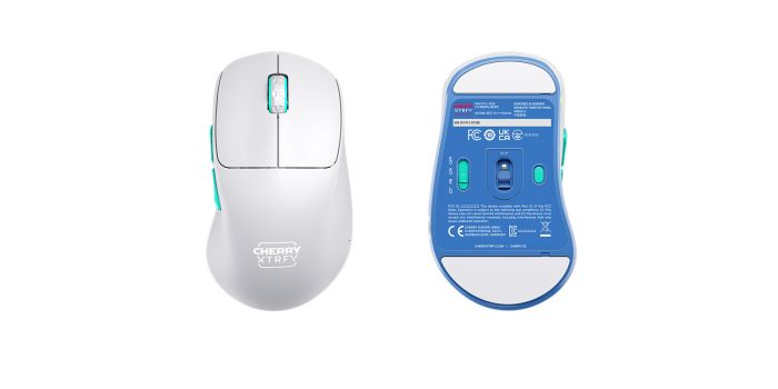 Mouse Cherry Xtrfy M64, WL/USB-A, RGB, білий