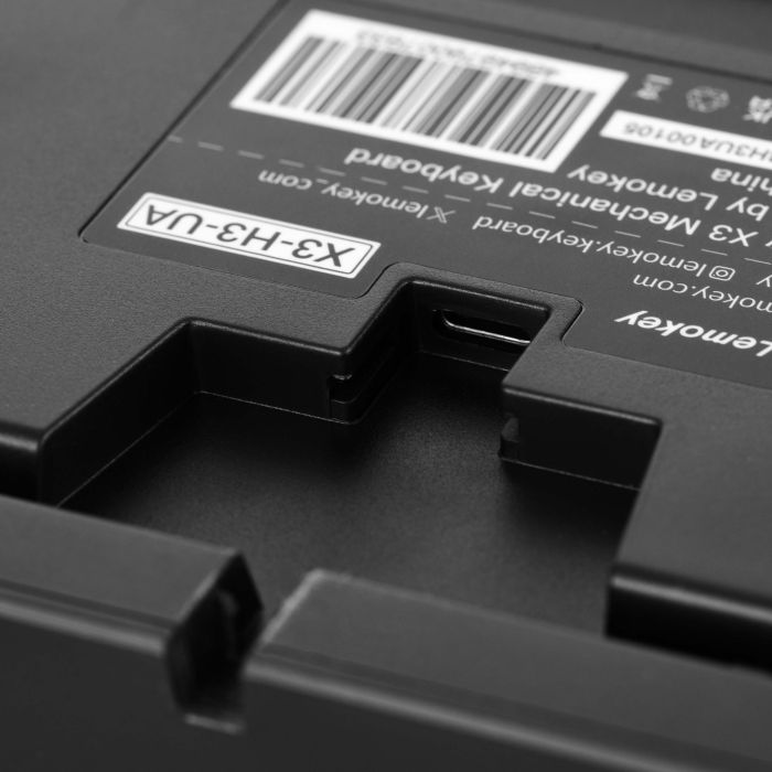 Клавіатура механічна Lemokey  X3 104Key, Keychron Brown, USB-A, QMK/VIA, Hot-Swap, EN/UKR, RGB, чорний