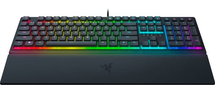 Клавіатура механічна Razer Ornata V3 104key, Mecha-Membrane Switch, USB-A, EN/UK, RGB, чорний