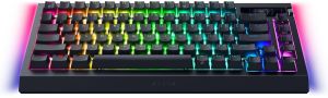 Клавіатура механічна Razer BlackWidow V4 Pro 75%, 81key, Mechanical Switches Gen-3, USB-A/WL/BT, EN, RGB, чорний