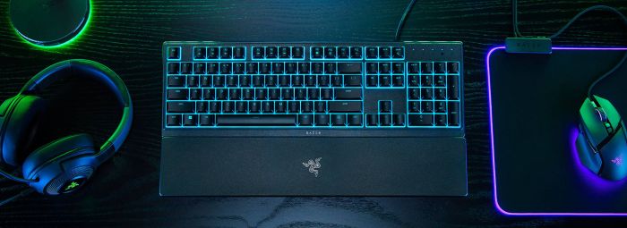 Razer Keyboard membrane Ornata V3 X 104key, USB-A, EN/UK, RGB, black