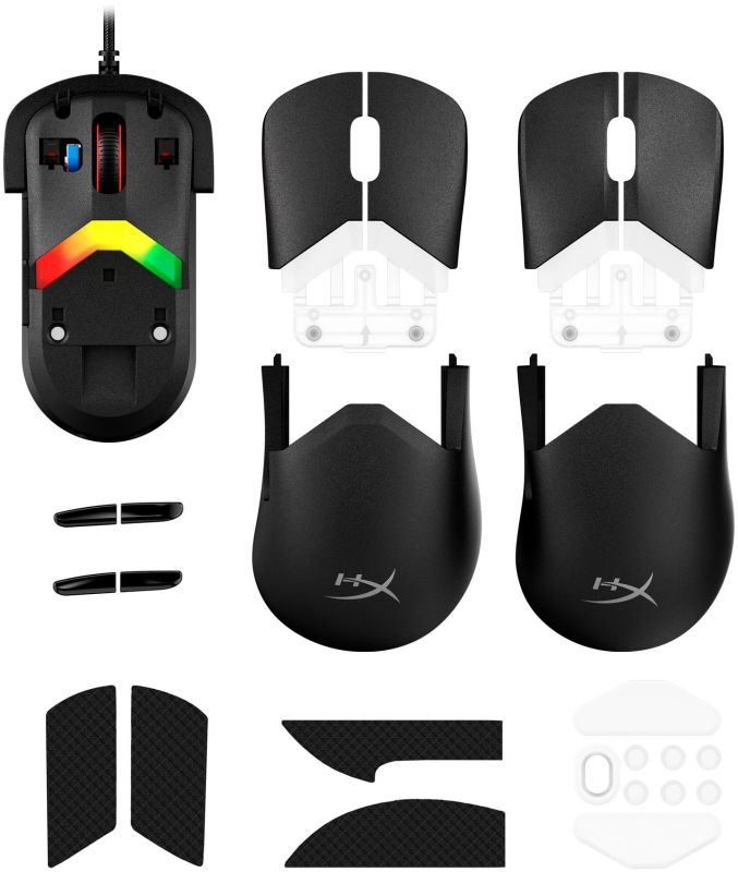 HyperX Pulsefire SAGA, RGB, USB-A, black