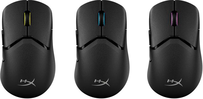 Мишь HyperX Pulsefire SAGA PRO, RGB, USB-A/WL/BT, черный