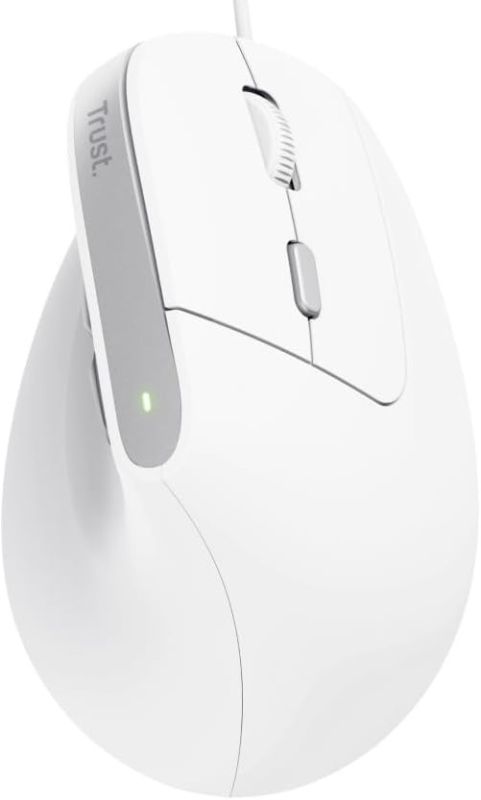 Мышь Trust Bayo 2 Ergonomic, USB-A, біла