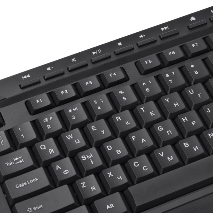 Комплект клавіатура та миша 2E MK410 WL, EN/UK/RU, чорний