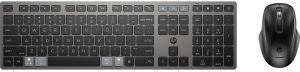 Комплект клавіатура та миша HP 720 Multi-Device Rechargeable, BT, EN/UK, чорний