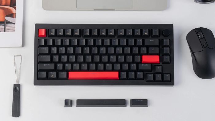 Клавіатура механічна Lemokey X4 84Key, Keychron Brown, USB-A, QMK/VIA, Hot-Swap, EN/UKR, RGB, чорний