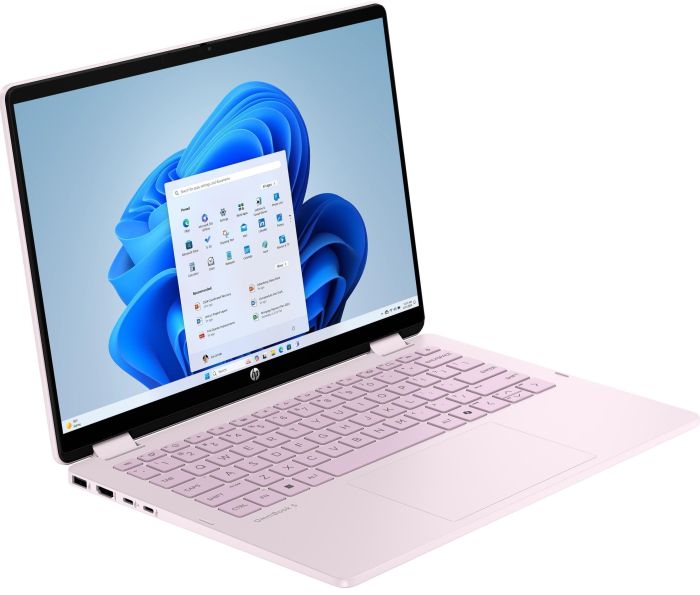 Ноутбук HP OmniBook 5 Flip x360 14" WUXGA IPS Touch, Intel 5-120U, 16GB, F1TB, UMA, DOS, рожевий