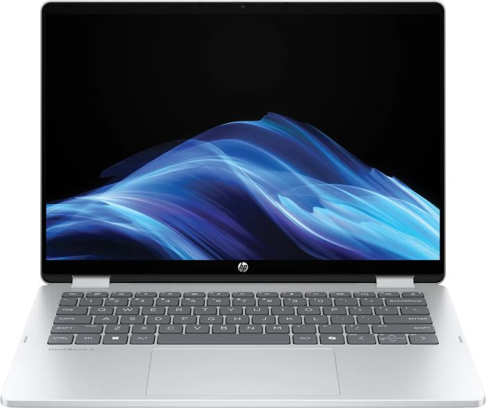 Ноутбук HP OmniBook 5 Flip x360 14" WUXGA IPS Touch, Intel 5-120U, 16GB, F1TB, UMA, DOS, сріблястий