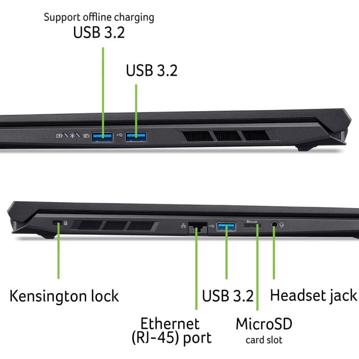 Ноутбук Acer Nitro V 16 ANV16-42 16" WUXGA IPS, AMD R7-260, 16GB, F1TB, NVD5070-8, Lin, черный