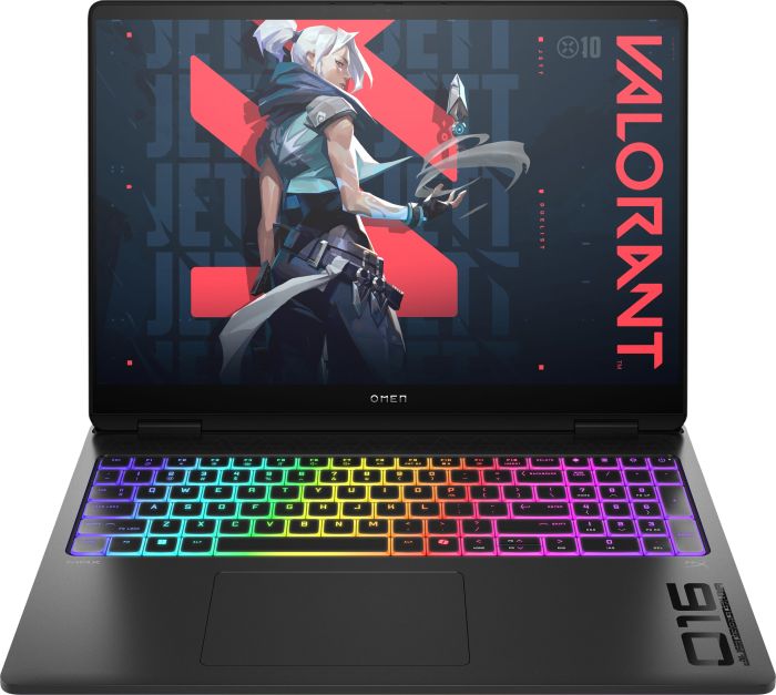 Ноутбук HP OMEN MAX 16-ah0042ua 16" 2.5K OLED, Intel U9-275HX, 64GB, F2TB, NVD5090-24, DOS, чорний