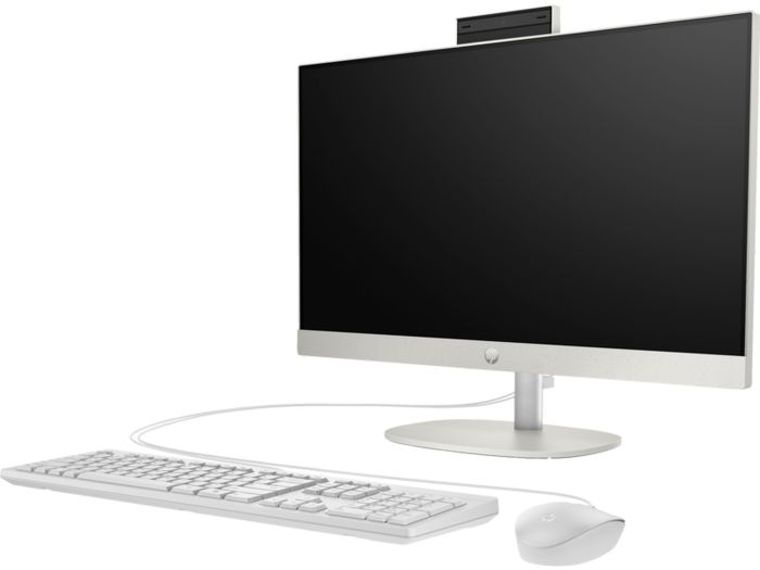HP AiO 245-G10 23.8" FHD IPS AG, AMD R3-7320U, 8GB, F512GB, UMA, WiFi, kb+m, Win11P, white