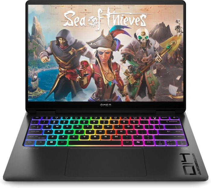 Ноутбук HP OMEN Transcend 14-fb1015ua 14" 3K OLED, Intel U7-255H, 32GB, F2TB, NVD5060-8, DOS, чорний