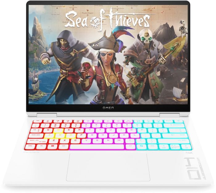 Ноутбук HP OMEN Transcend 14-fb1006ua 14" 3K OLED, Intel U7-255H, 32GB, F1TB, NVD5060-8, Win11, білий