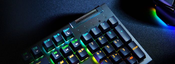Клавиатура механическая Razer BlackWidow V4 X 110key, Green Switch, USB-A, EN/RU, RGB, чёрный