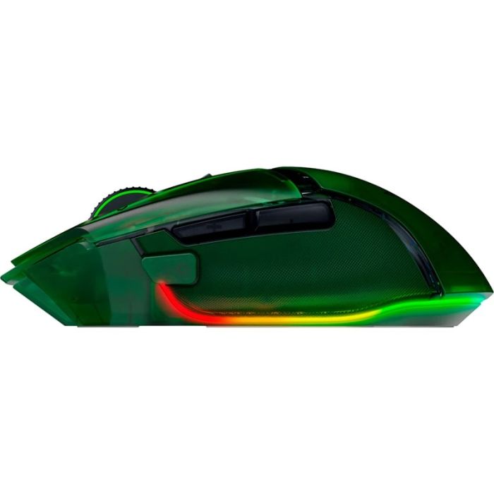 Миша Razer Basilisk V3 Pro 35K, RGB, USB-A/WL/BT, Phantom Green Ed.