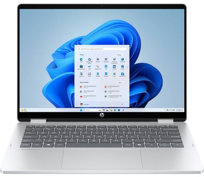 HP Notebook OmniBook 5 Flip x360 14" WUXGA IPS Touch, Intel 7-150U, 24GB, F1TB, UMA, Win11, сріблястий