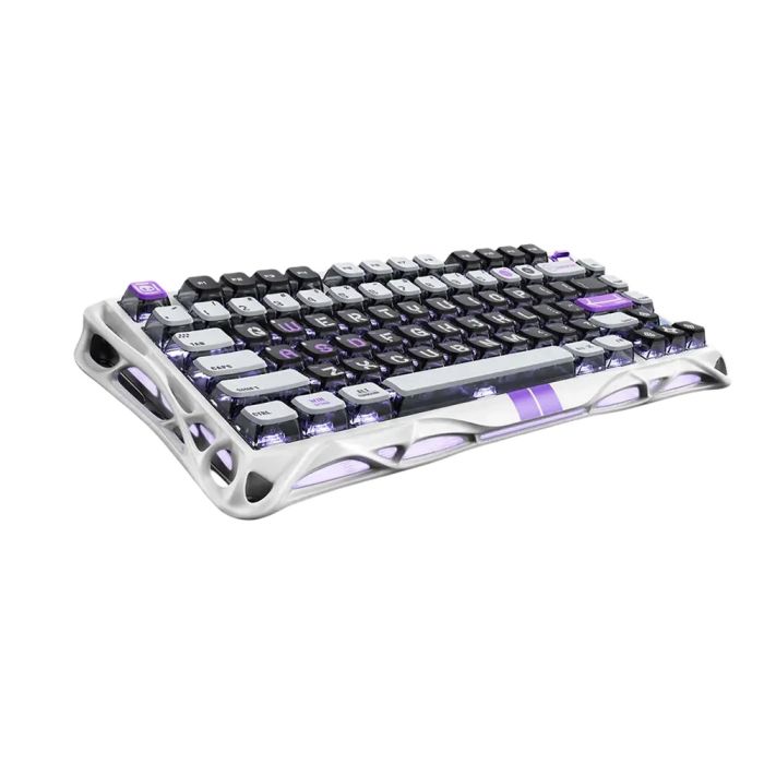 Клавіатура механічна GravaStar Mercury V75 80keys, Magnetic Jade Pro, 8K, USB-A, RGB, Mecha Gray