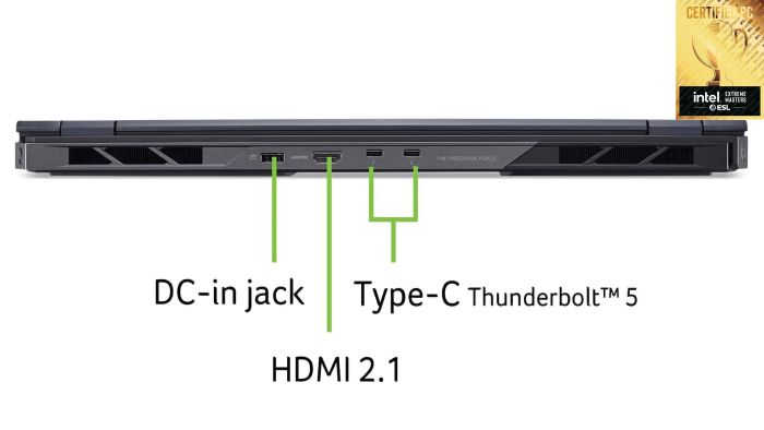 Ноутбук Acer Predator Helios 18 PH18-73 18" WQUXGA IPS, Intel U9-275HX, 64GB, F2TB, NVD5090-24, Lin, чорний