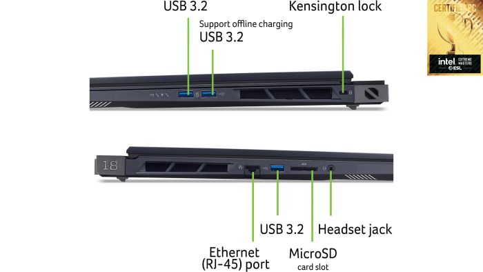 Acer Notebook Predator Helios 18 PH18-73 18" WQXGA IPS, Intel U9-275HX, 32GB, F2TB, NVD5080-16, Win11P