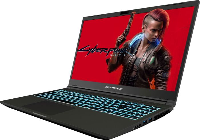 Ноутбук Dream Machines RG3050-15 15.6FHD IPS, Intel i7-13620H, 16GB, F1TB, NVD3050-4, DOS, чорний