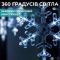 Гірлянда світлодіодна штора GarlandoPro сніжинка і зірка 12 фігур 3х1м гірлянда зірка Білий 1733064W