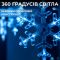 Гірлянда світлодіодна штора GarlandoPro сніжинка і зірка 12 фігур 3х1 м гірлянда зірка Синій 1733062BL