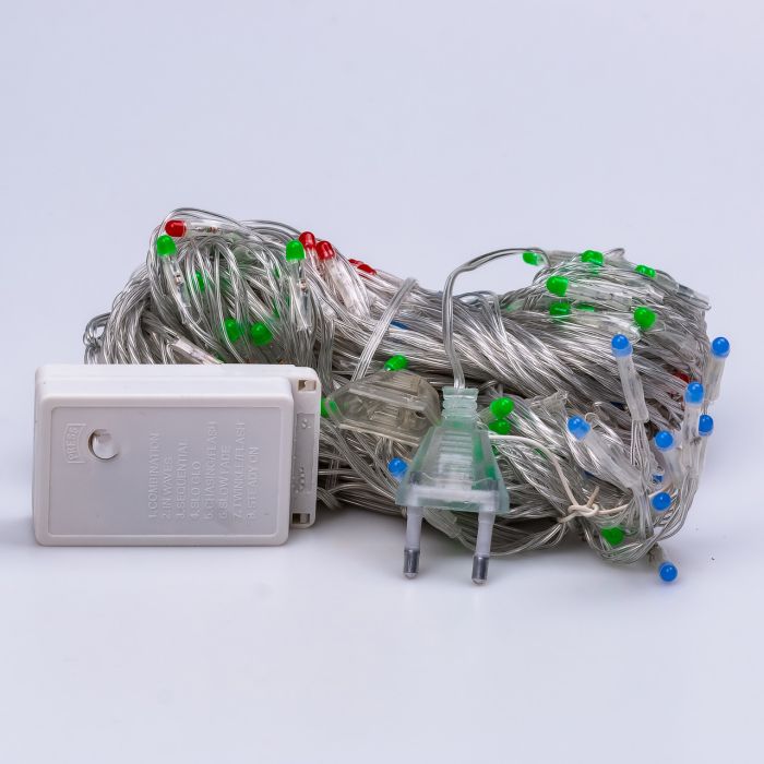 Гірлянда штора 3х2 м 144 LED світлодіодна мідний провід 16 ниток ZWM2320LEDML