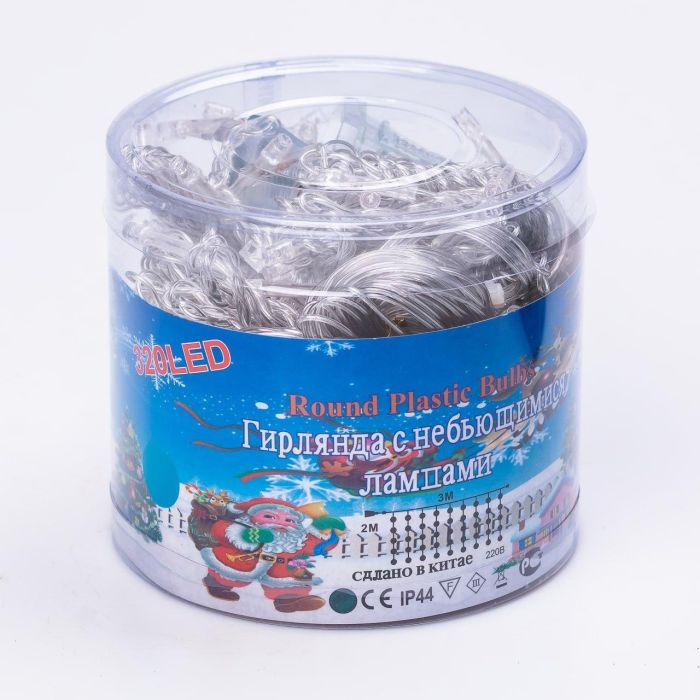 Гірлянда штора 3х2 м 144 LED світлодіодна мідний провід 16 ниток ZWM2320LEDML