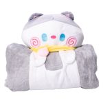 М'яка іграшка-плед Котик 120×160 (см) 2 в 1 Сірий Colorful Home 5616-68GP