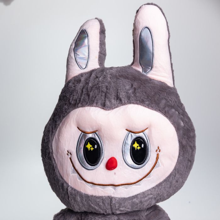 М'яка іграшка-плед, подушка 3 в 1 Labubu Brown Dragon плед в іграшці дитячий плед іграшка Лабубу Сірий 520-29G