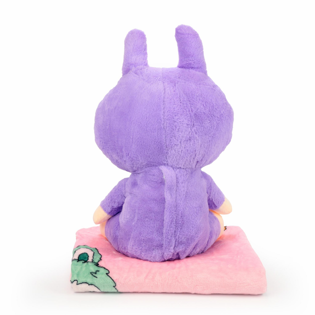 М'яка іграшка-плед, подушка 3 в 1 Лабубу 50 см Фіолетовий ТМ COLORFUL HOME LAB2V