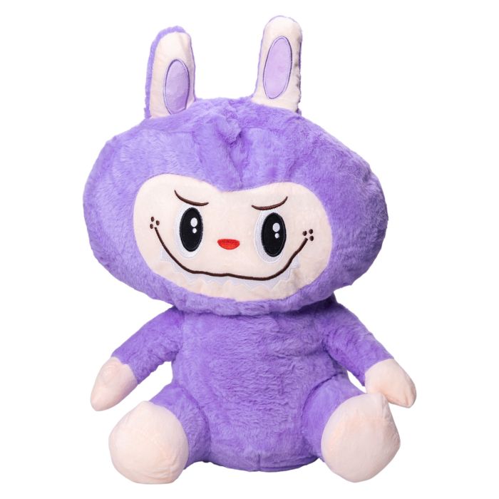 М'яка іграшка-плед, подушка 3 в 1 Лабубу 50 см Фіолетовий ТМ COLORFUL HOME LAB2V