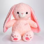 М'яка іграшка-плед, подушка 3 в 1 Зайчик плед в іграшці 35×32×40 (см) дитячий плед іграшка Рожевий 509-9P 509-9P