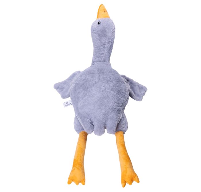 М'яка іграшка-подушка з пледом всередині Гусь-обнімусь 89 (см) Сірий Colorful Home 520-1G