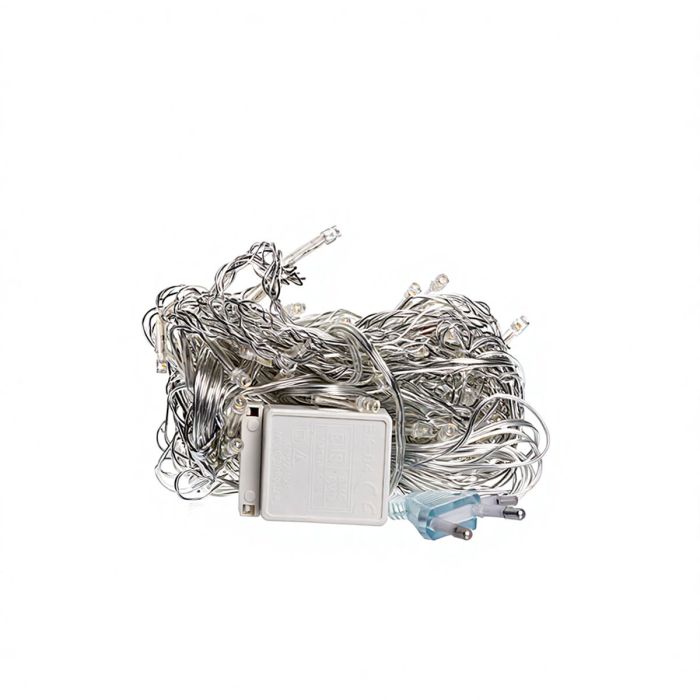 Новорічна гірлянда штора 1,5х1,5 м 64 LED білий провід Білий ZWM1564LEDW